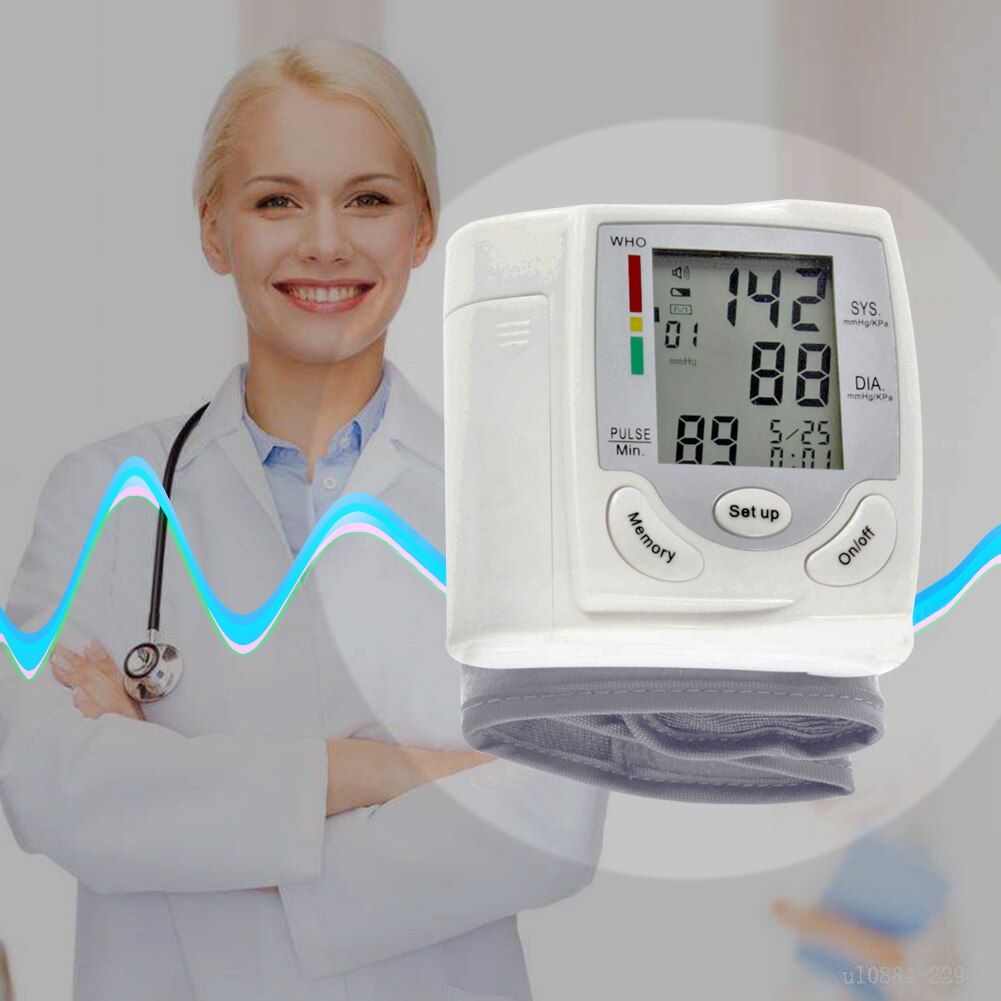 Automatic Wrist Blood Pressure Monitor Tonometer M... Grandado