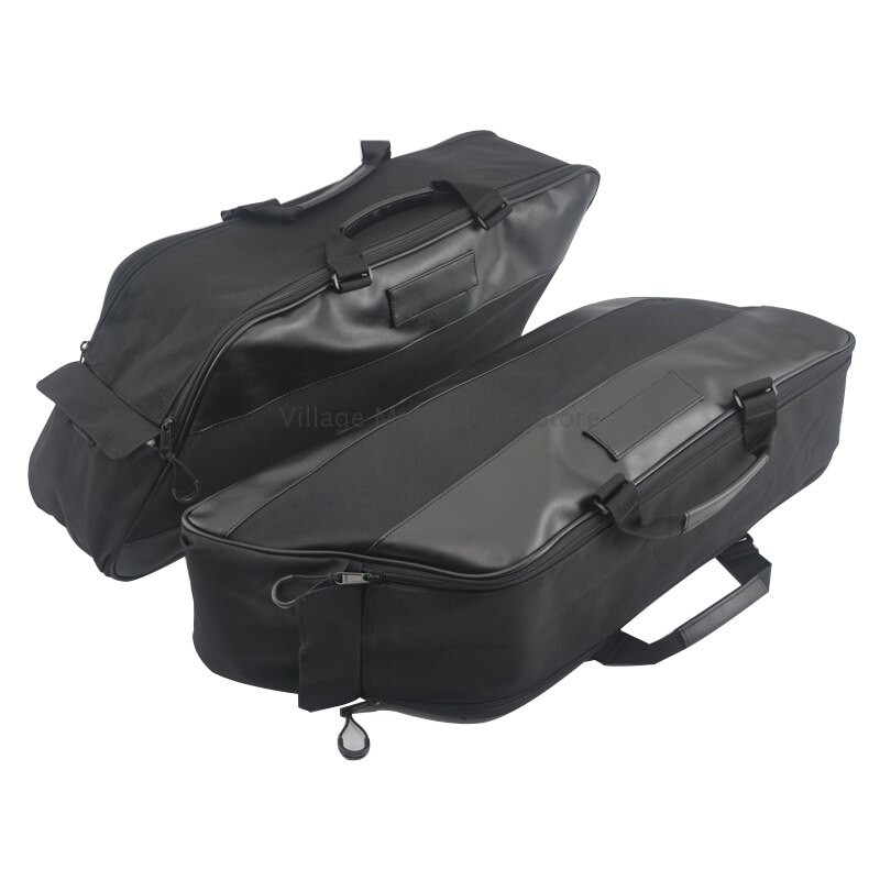 SLMOTO Hard Saddle Bags, Hard Saddlebags Saddle Bags W/Lid Latch Key For 1994-2013 Harley Touring Models Road King Street Road Glide Electra Glide Ultra-Classic FLHR FLHX Black, Saddle Bags - Canada