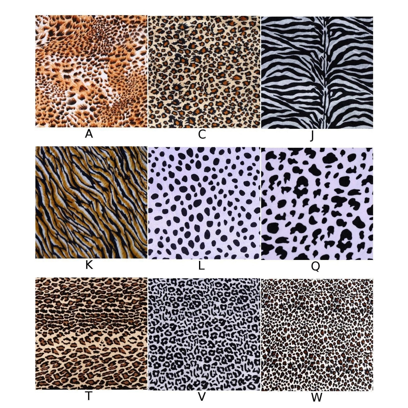 Djurtryck tyg 100x 150cm leopard tiger ko eller zebra soffa kostymer material för kuddar, dukar, dukar