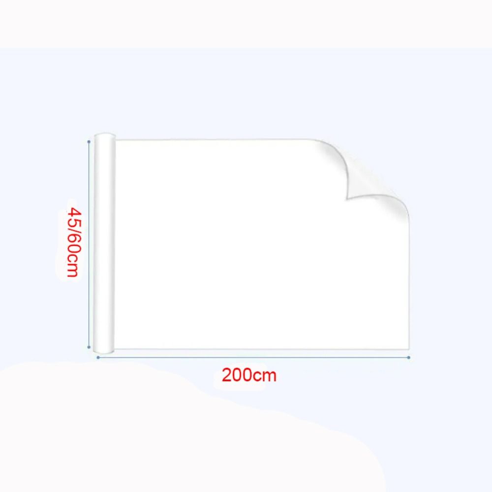 Electrostatic Whiteboard Sticker Reusable PP Teaching Graffiti Drawing Board Removable Household Erasable Whiteboard