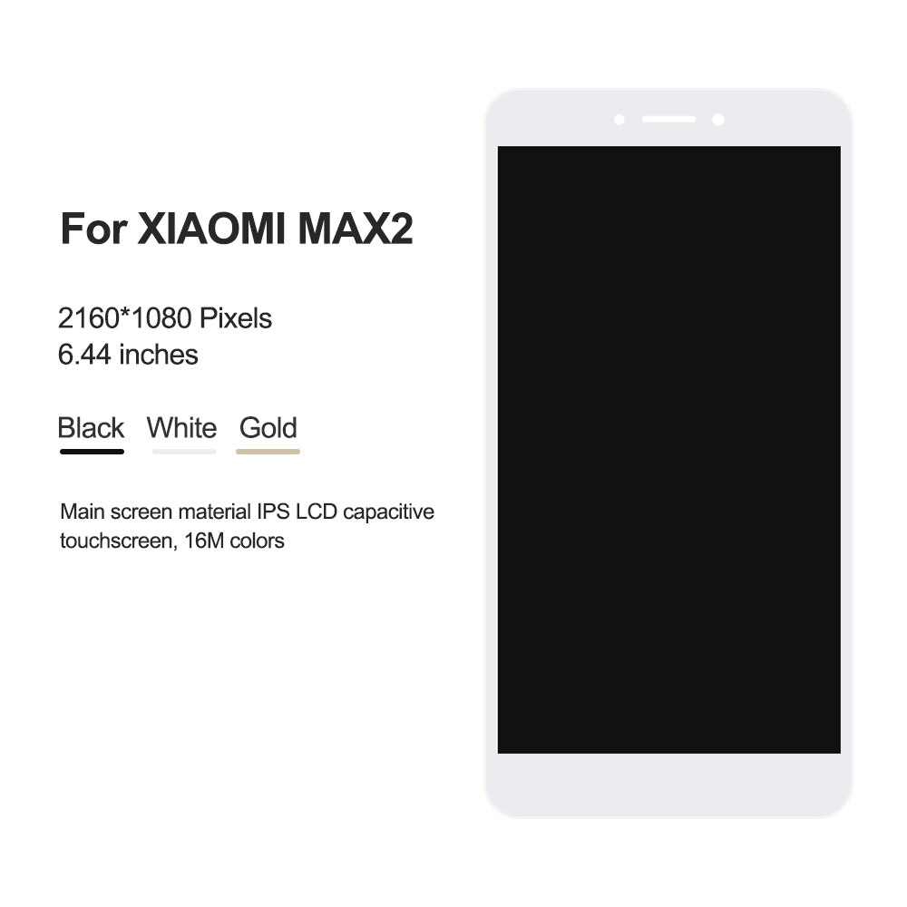 Originele Voor 6.44 "Xiao mi mi max 2 Lcd-scherm + Touch screen Panel Digitizer Vervanging Voor Xiao mi max 2 Max2 Display