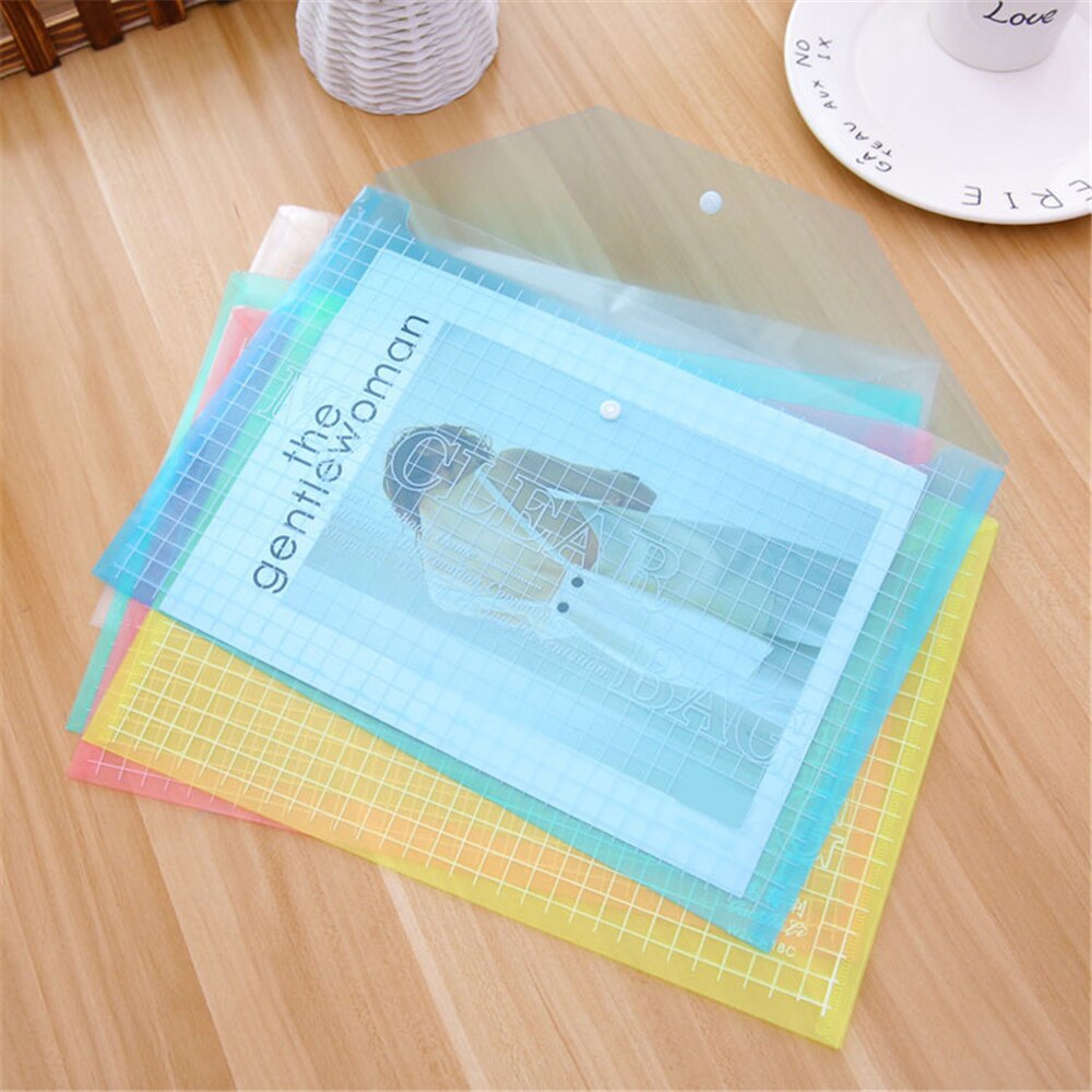 Mallette étanche en PVC, format A4 avec bouton-pression, sac pour dossiers