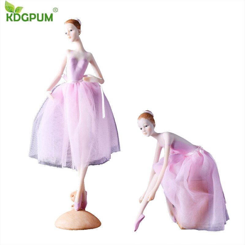 Figura de resina de estilo moderno para decoración del hogar, figura de Ballet, Ángel, chica bailando, para escritorio