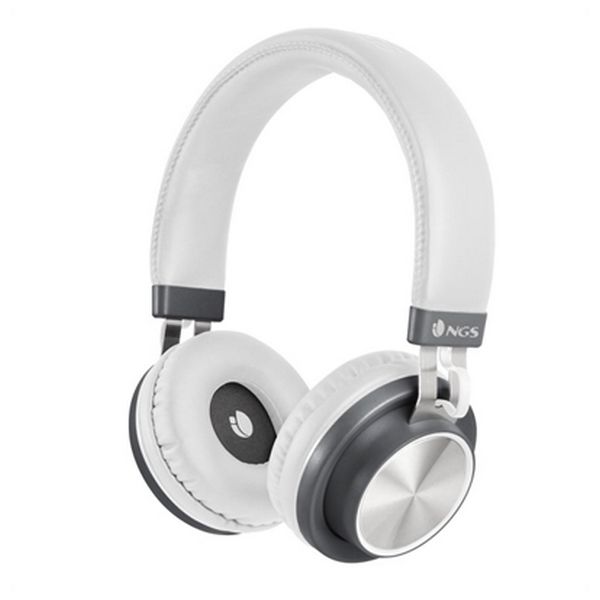 Bluetooth Headset with Microphone - NGS ARTICAPATROLWHITE - Wireless On-Ear Headphones