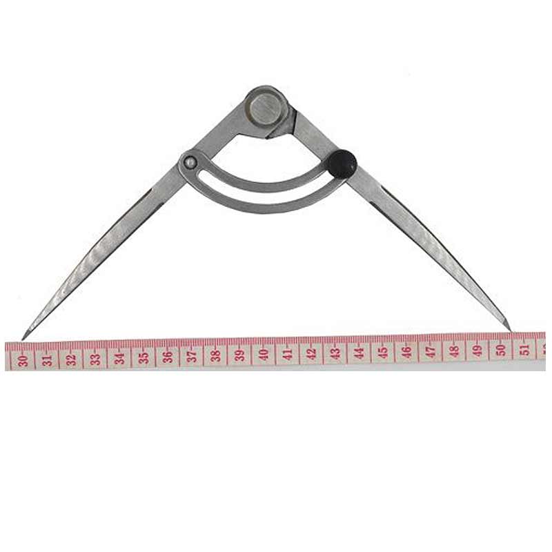 Compas d'espacement réglable, artisanat en cuir, outil rotatif, tracer bricolage bord Creaser point aile diviseur de ligne transversale compas A1