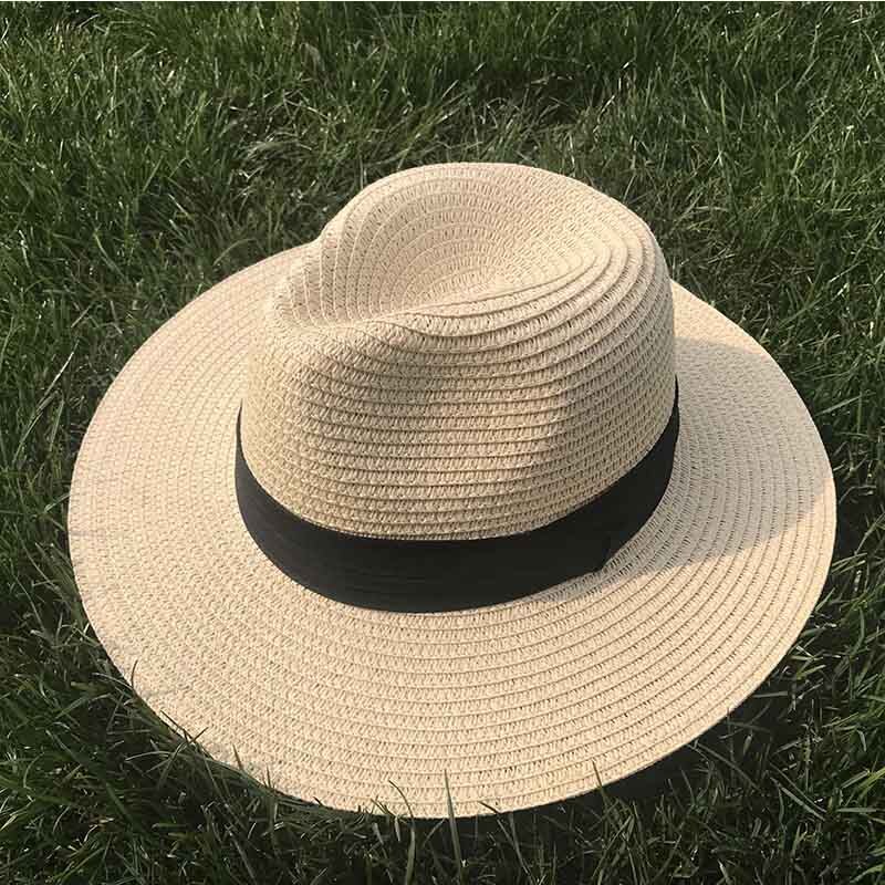 Chapéu de palha chapéu de palha chapéu de palha chapéu de sol de praia upf50 sol floppy chapéu de verão senhora kentucky derby vocation hat