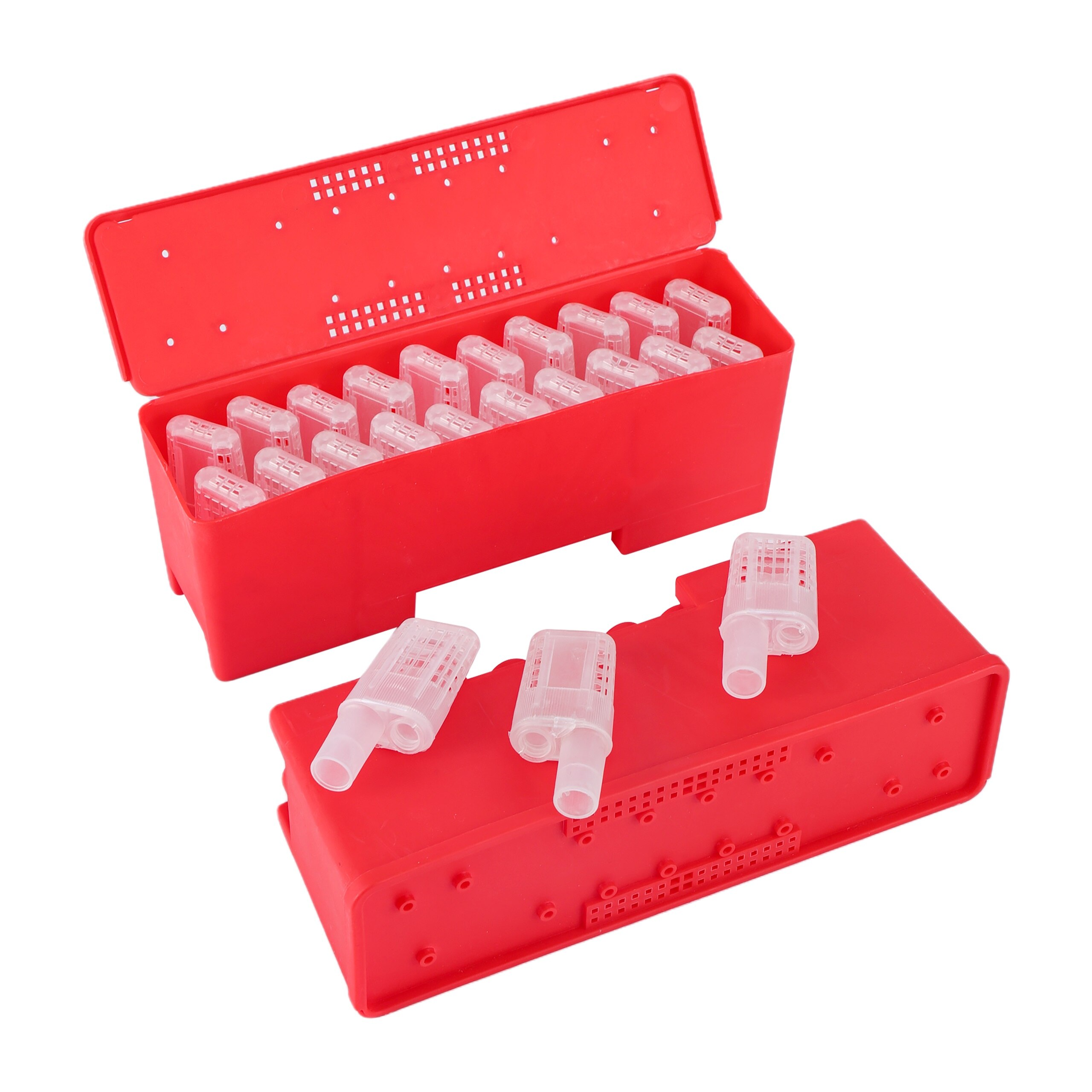 Queen Bee Transport Box Queen Cage Beekeeper Bee Rearing Incubator Bee Moving Isolator Bee Queen Protection Case Beekeeping Tool