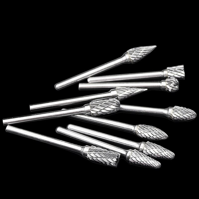 1 stk wolfram stål slibehoved wolfram carbid grater sæt mini bor diamant bor materiale wolfram dremel tilbehør