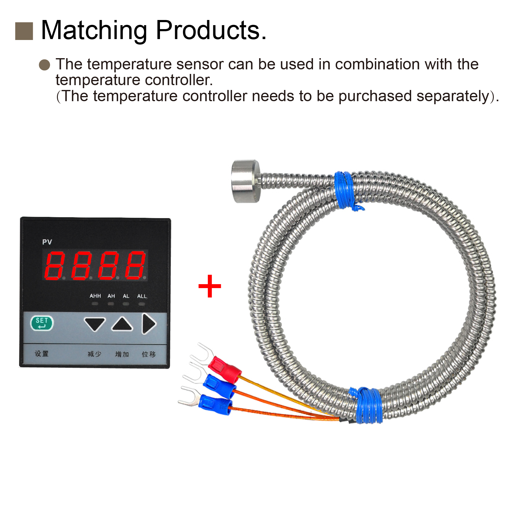 PT100 High Temperature Magnetic Sensor K Type Thermocouple Probe with Metal Hose Industrial Temperature Detector for Coal