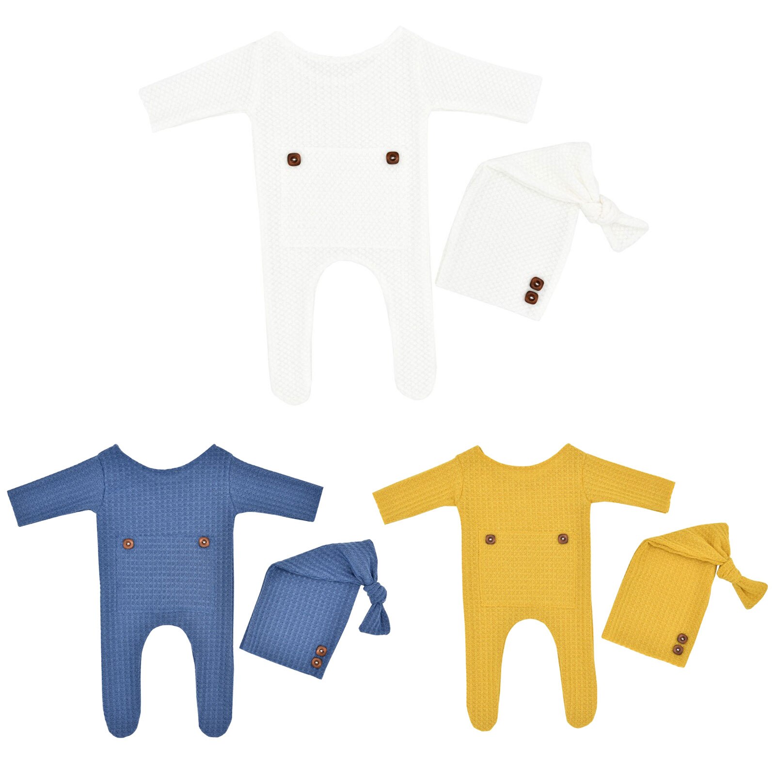 Accesorios de fotografía para bebé, trajes de sesión de fotos para niño y niña, mono de punto Adorable para , aplicable a edad de 0 a 2 meses