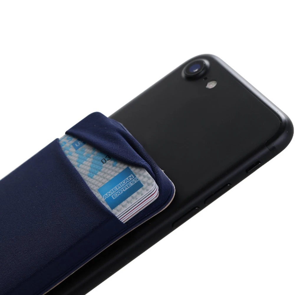 Mini adhesivo Universal para teléfono móvil, bolsillo adhesivo delgado, tarjetero, bolsa extraíble, billetera, palo firme, práctico