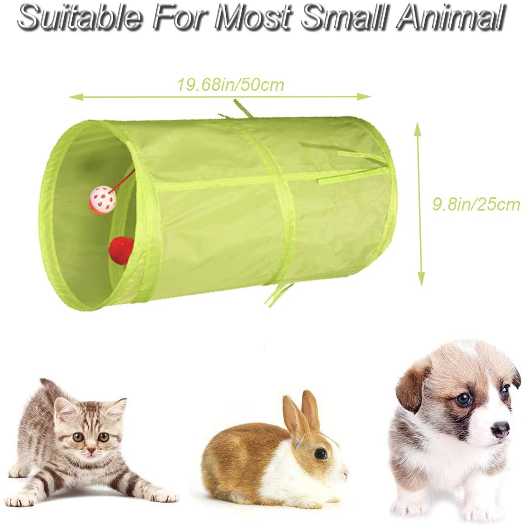 2/3/4 5-way Interactive Collapsible Cat Tunnel Tube Kitty Tunnel Bored Cat Pet Toys Peek Hole Toy Cat Puppy Kitty Kitten Rabbit: Gray