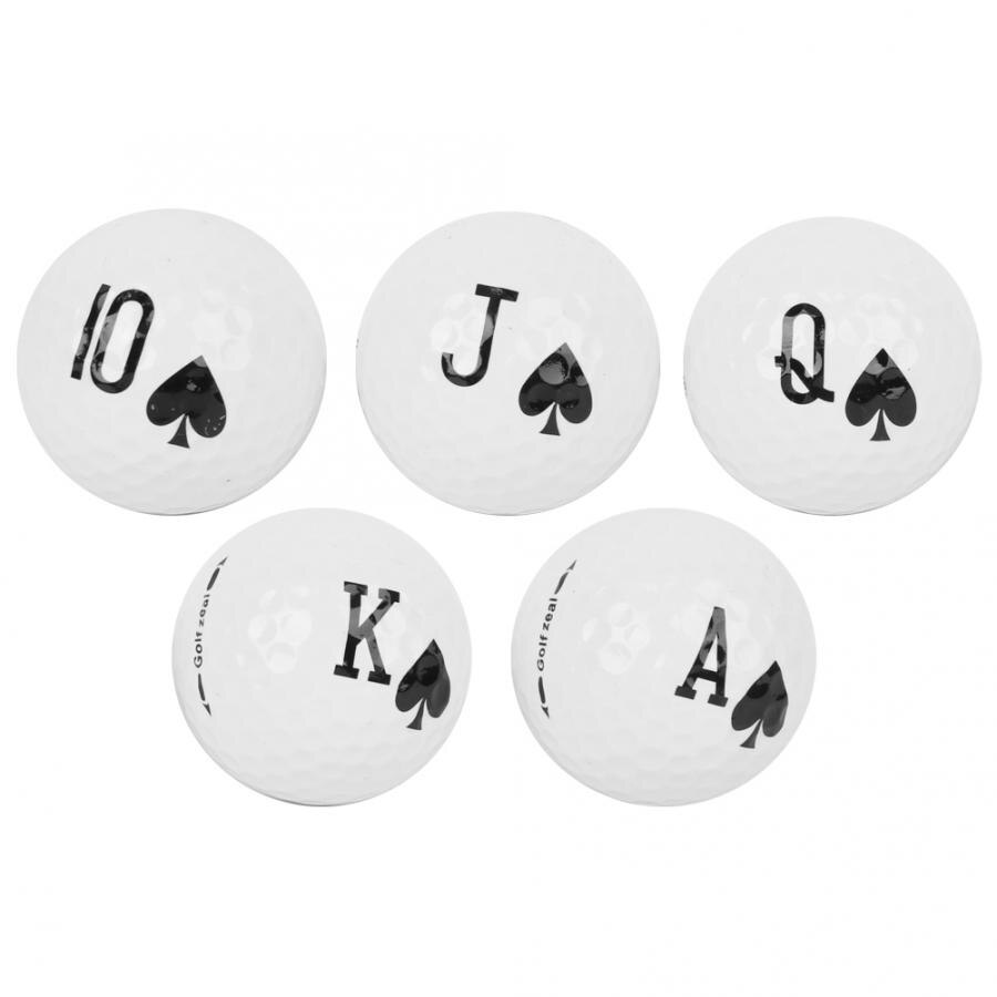 5pcs Game Poker Balls Double-Layer Practicing Ball Poker Balls High Elasticity Long Distance Accessory With Box
