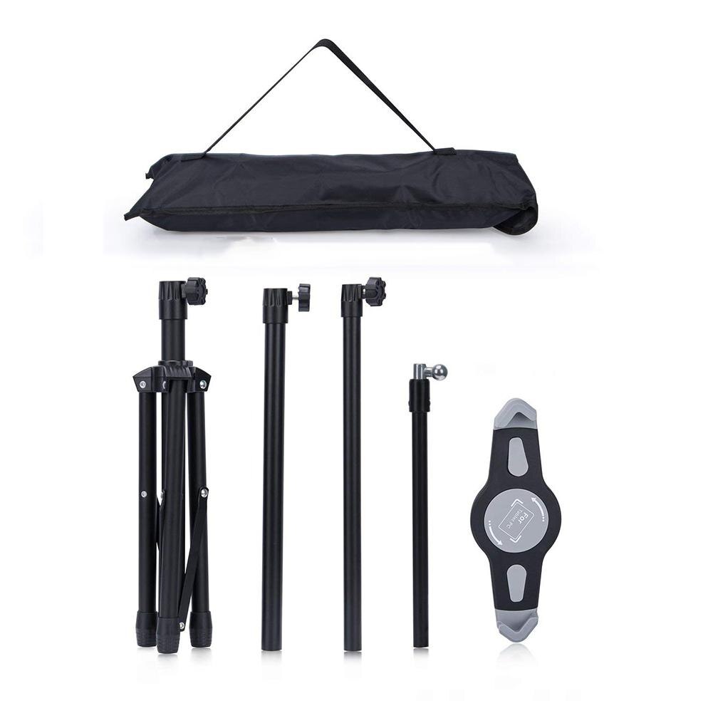 Foldable Adjustable 360 Rotating Stand Tripod Mount for iPad Tablets Phone With phone Holder for iPad Tripod Stand r15