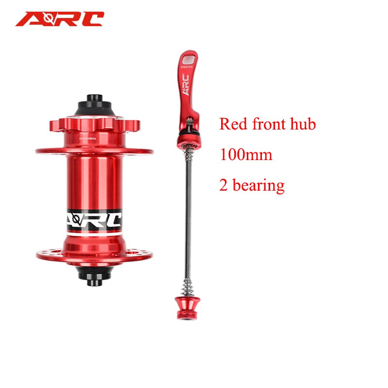 ARC MT005 MTB Hub 32 Hole 8-11Speed 100x135mm 4 Bearing Bike Hub Quick Release Bucket Shaft Hub 4 Claws Bicycle Accessories Part: Red front