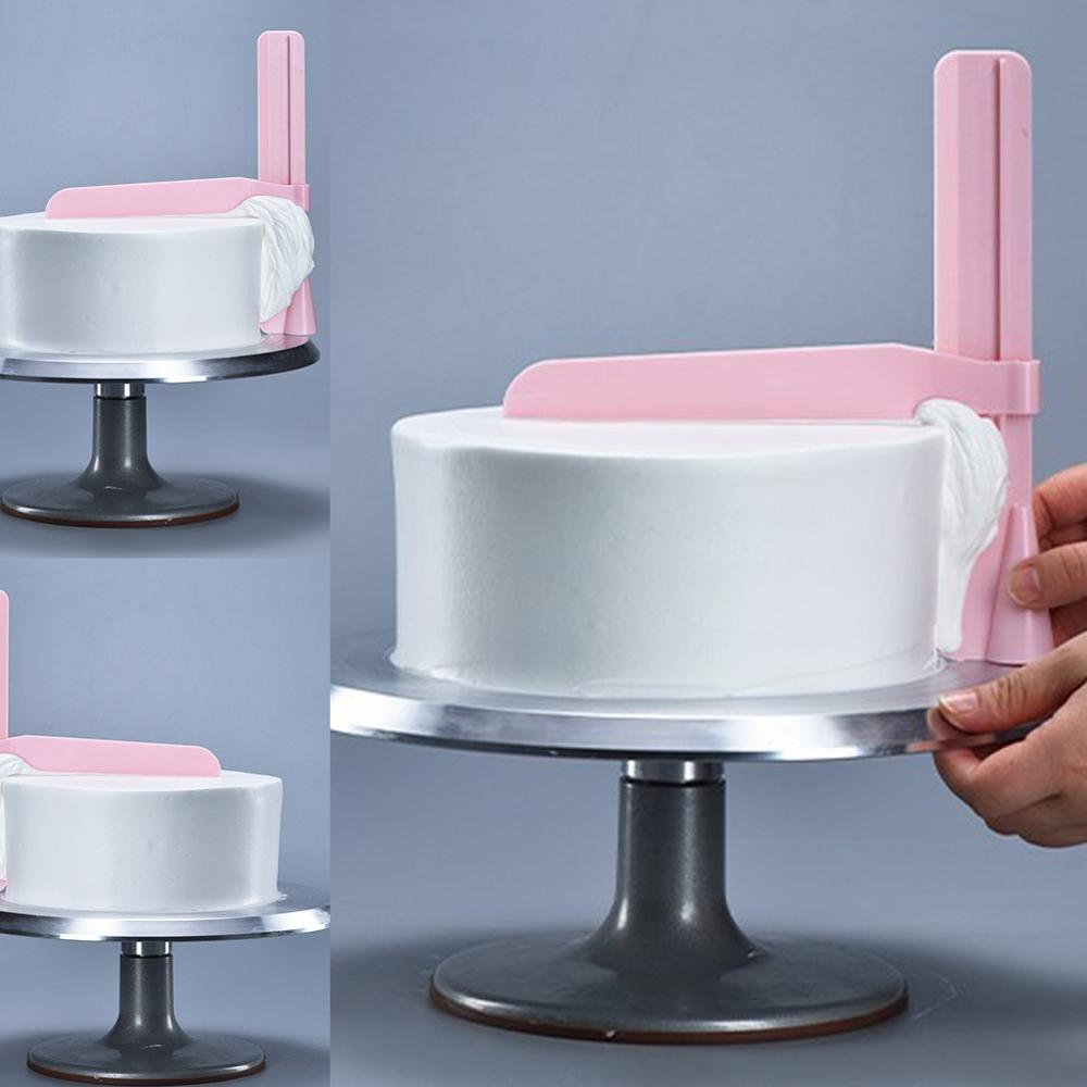 Wiederverwendbarer, verstellbarer tortenglätter, schaber, Fondant-werkzeug, küchenbackzubehör, diy-werkzeuge, küchentortenzubehör