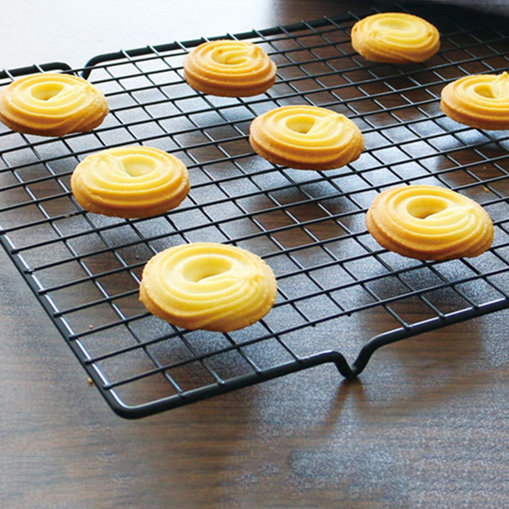 1Stck Edelstahl Draht Gitter Kühlung Tablett Kuchen Lebensmittel Gestell Backofen Küche Backen Pizza Brot Grill Cookie Keks Halfter Regal