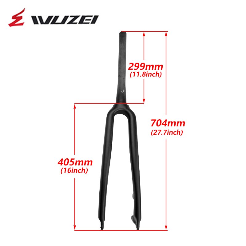 le vélo de route en fibre de carbone fourche avant en fibre de carbone fourche avant route vélo avant frein à disque fourche pièces de vélo 700C: Default Title
