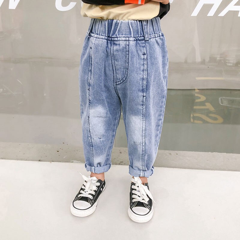COOTELILI moda bambini ragazzi ragazze Jeans abbigliamento pantaloni classici abbigliamento Denim bambini neonate pantaloni lunghi in Denim Casual