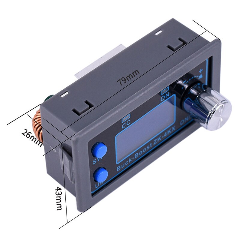 ZK-4KX Cnc Dc Dc Buck Boost Converter Cc Cv 0.5-30V 4A Power Module Verstelbare Gestabiliseerde Voeding voor Solar Batterij Opladen