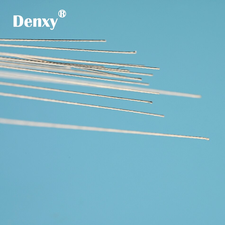 60 stücke Denxy Zahn Twist Draht 6 draht Koaxialkabel Draht Kieferorthopädische Drahtbogen Zahn Ligatur Draht Kieferorthopädische Halterung Zahn Hosenträger x