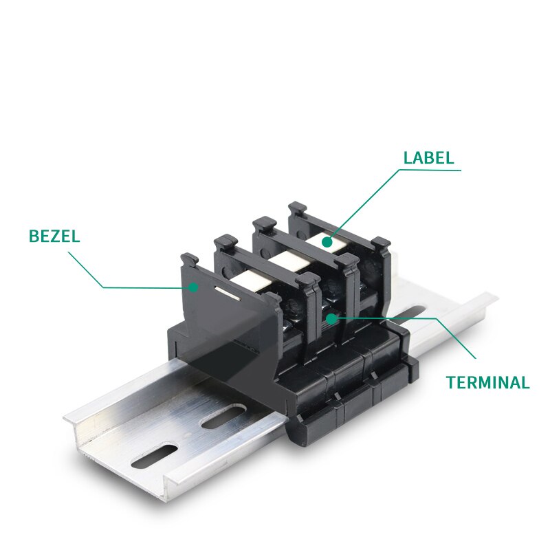 10pcs Terminal block TBR-10A fixed rail type combi... – Grandado