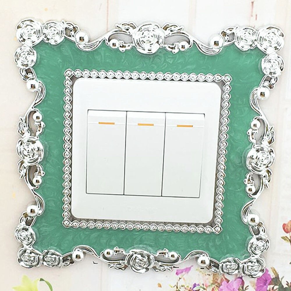Home Switch Cover Square Shape Switch Wall Light Socket Stickers Decoration Adesivo De Parede Switch Sticker Wallpaper