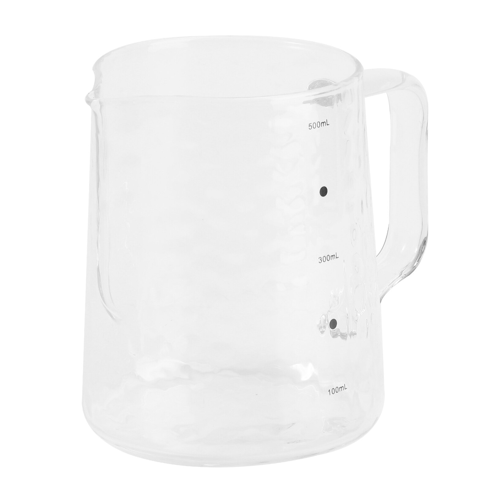 1PC 500ml Measuring Cup Glass Measurement Scales Cup Frothing Cup with Handle