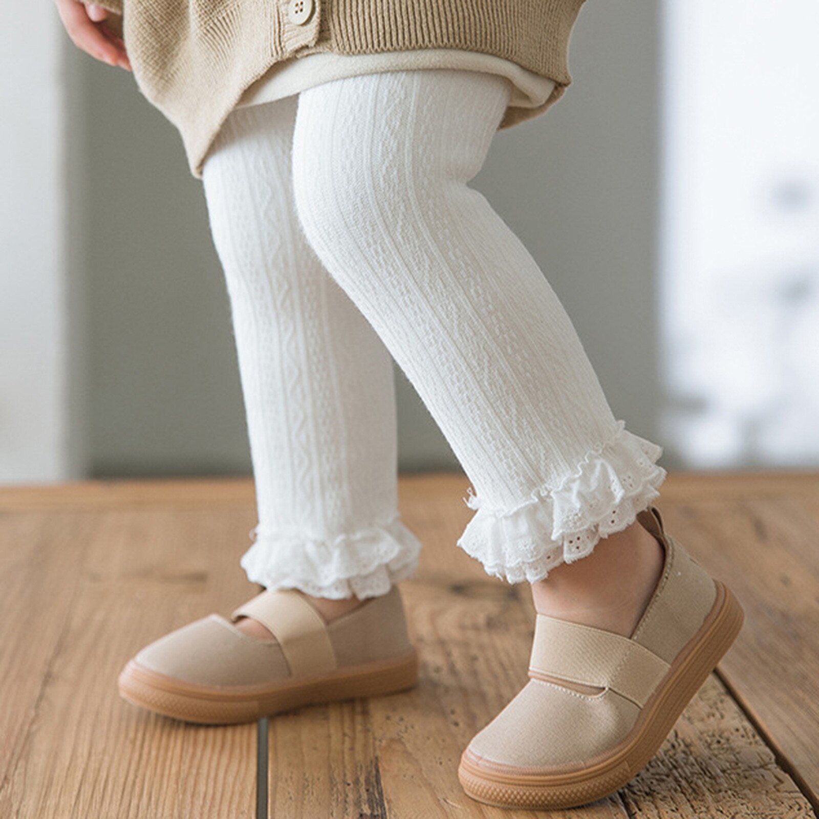 Outono inverno algodão infantil bebê collants crianças rendas collants da criança meninas calça floral anti derrapante collants crianças roupas 3-8y