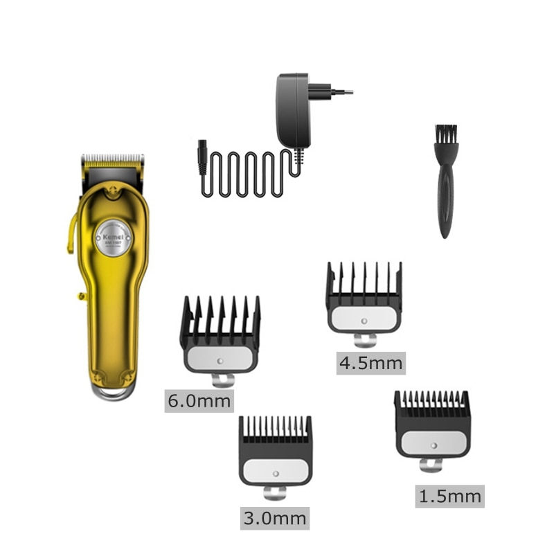 Alle Metalen Tondeuse Kapper Professionele Li-Ion Haar Trimmer Mannen Kapsel Elektrische Draadloze Haar Snijmachine, 100-240V