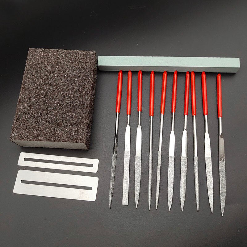 Acoustic Electric Guitar Ukulele Fret Repair Tool Kit Fret Crowning File Polish Took Winder Fret Ruler String Cutter Guitar Part: Kit A