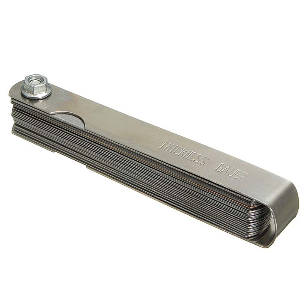 Lâminas de aço inoxidável para medição, medidor métrico para medição de espessura de 0.04-0.88mm, 1 peça ferramenta de medição