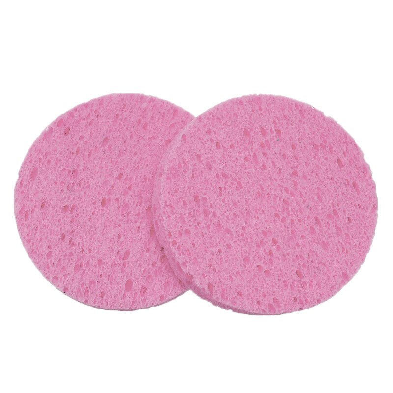 50PCS Natural Wood Makeup Sponge Cellulose Compress Cosmetic Puff Facial Washing Sponge Face Care Cleansing Makeup Tool Remover
