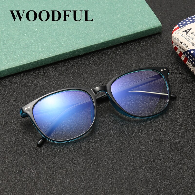 Unisex Portable Optical Glasses Ultra Light Resin Blue Light Blocking Glasses Flexible Vision Care Computer Round Glasses