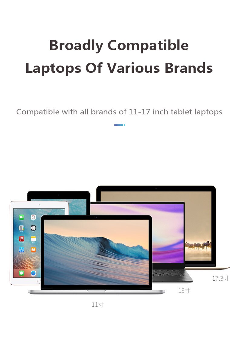 Laptop Mounts for 11-17 inch laptop tablets Aluminum alloy Stand 7-position adjustable height Portable Holder for Desk