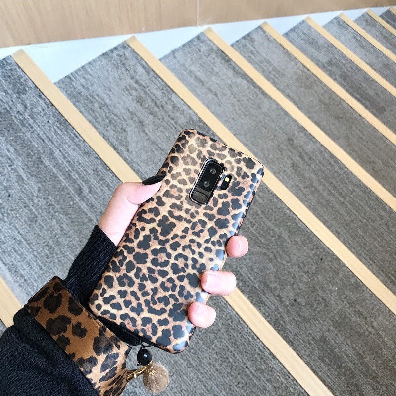 DCHZIUAN Leopard Print Telefon Fall Für Samsung Galaxy Note 10 S8 S10 S9 Plus HINWEIS 8 HINWEIS 9 Fall luxus Abdeckung Mit Lanyard