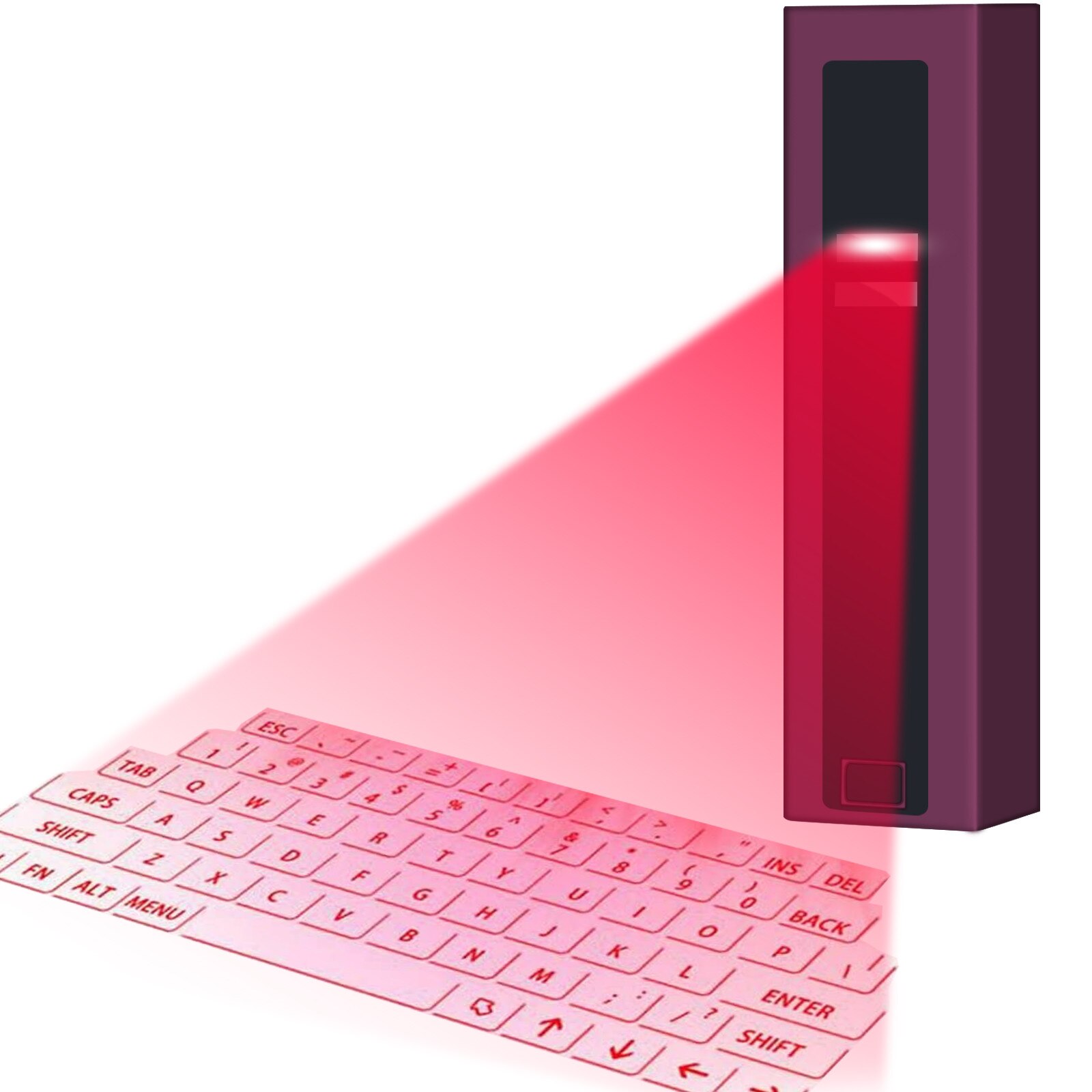 Virtual Wireless Bluetooth Portable Projection Keyboard Outdoor Office Portable keyboard For Smart Phone Table Notebook Laptop: Purple