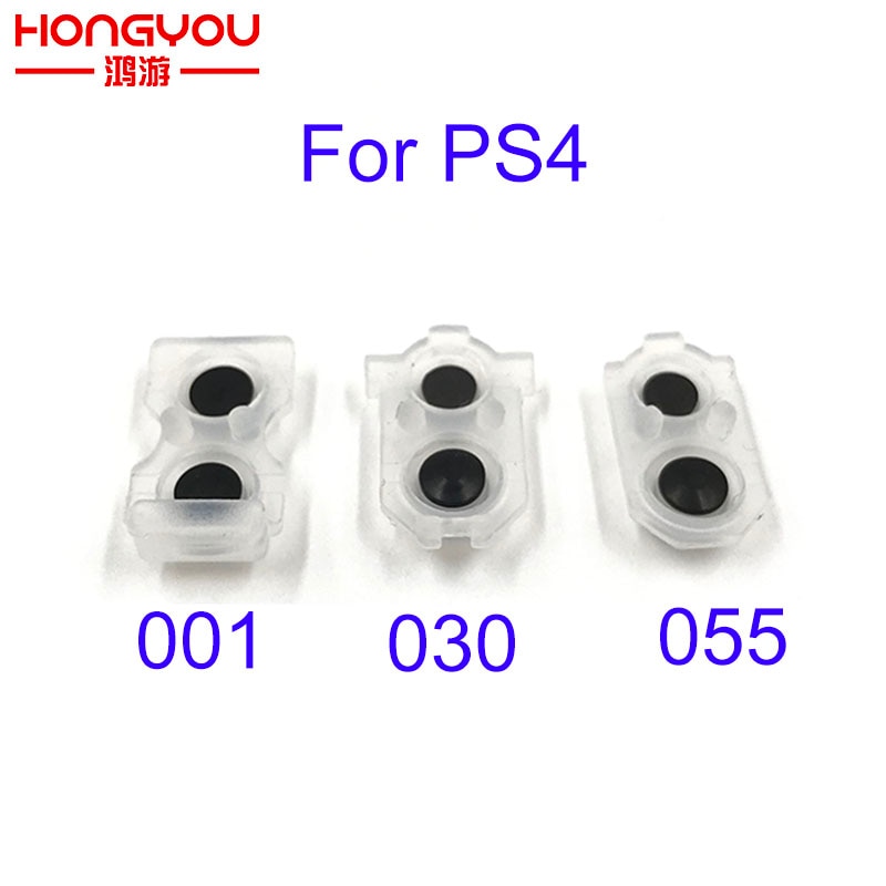 Leitfähigen gummi Pad JDS 001 011 020 030 040 050 JDM 055 L1 R1 L2 R2 Gummi Silizium Leitfähigen Geschmack Pad einstellen Für PS4 DualShock