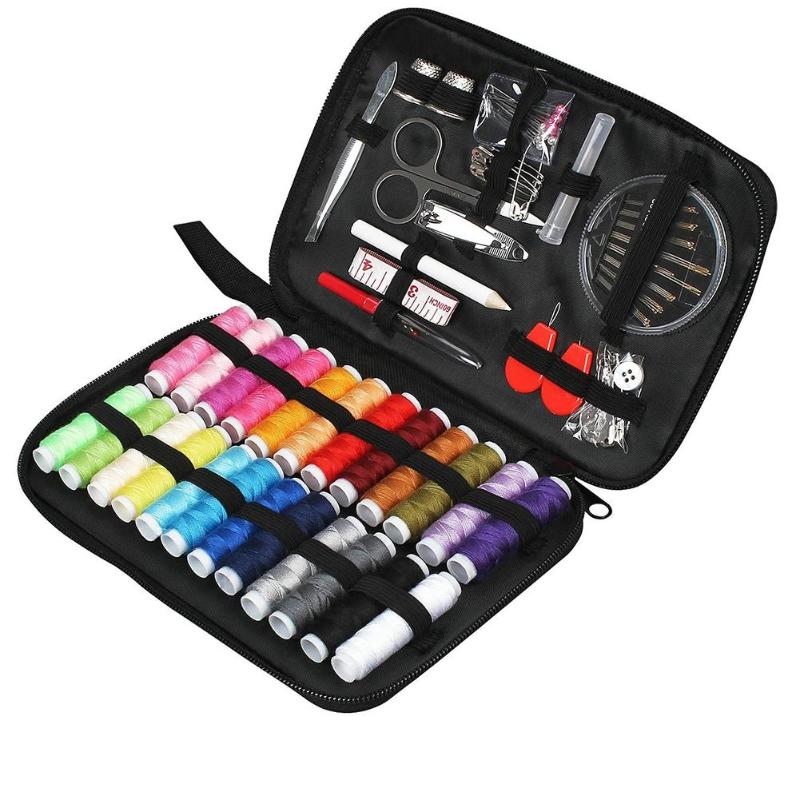 90pcs Sewing Kits DIY Multi-function Sewing Box Set for Hand Quilting Stitching Embroidery Thread Sewing Accessories