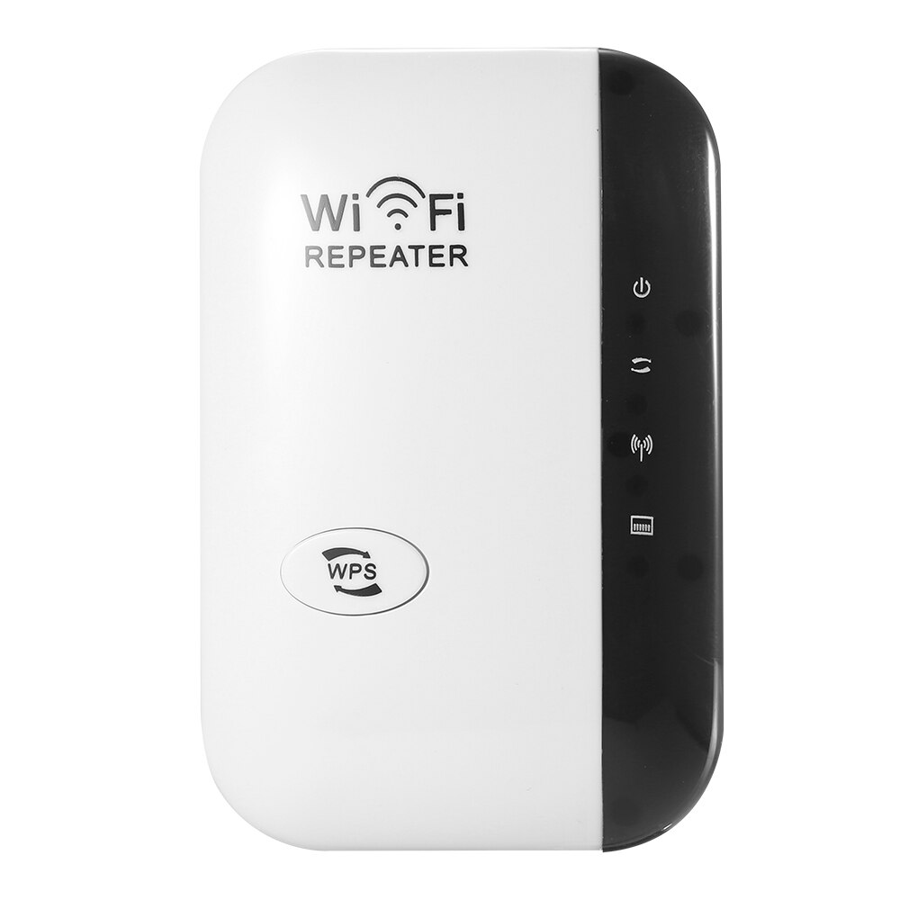 300M Wifi Signaal Versterker Draadloze Wifi Repeater Wifi Range Extender Met 2 Interne Antennes Voor Home Office Wit Eu plug: White  EU Plug