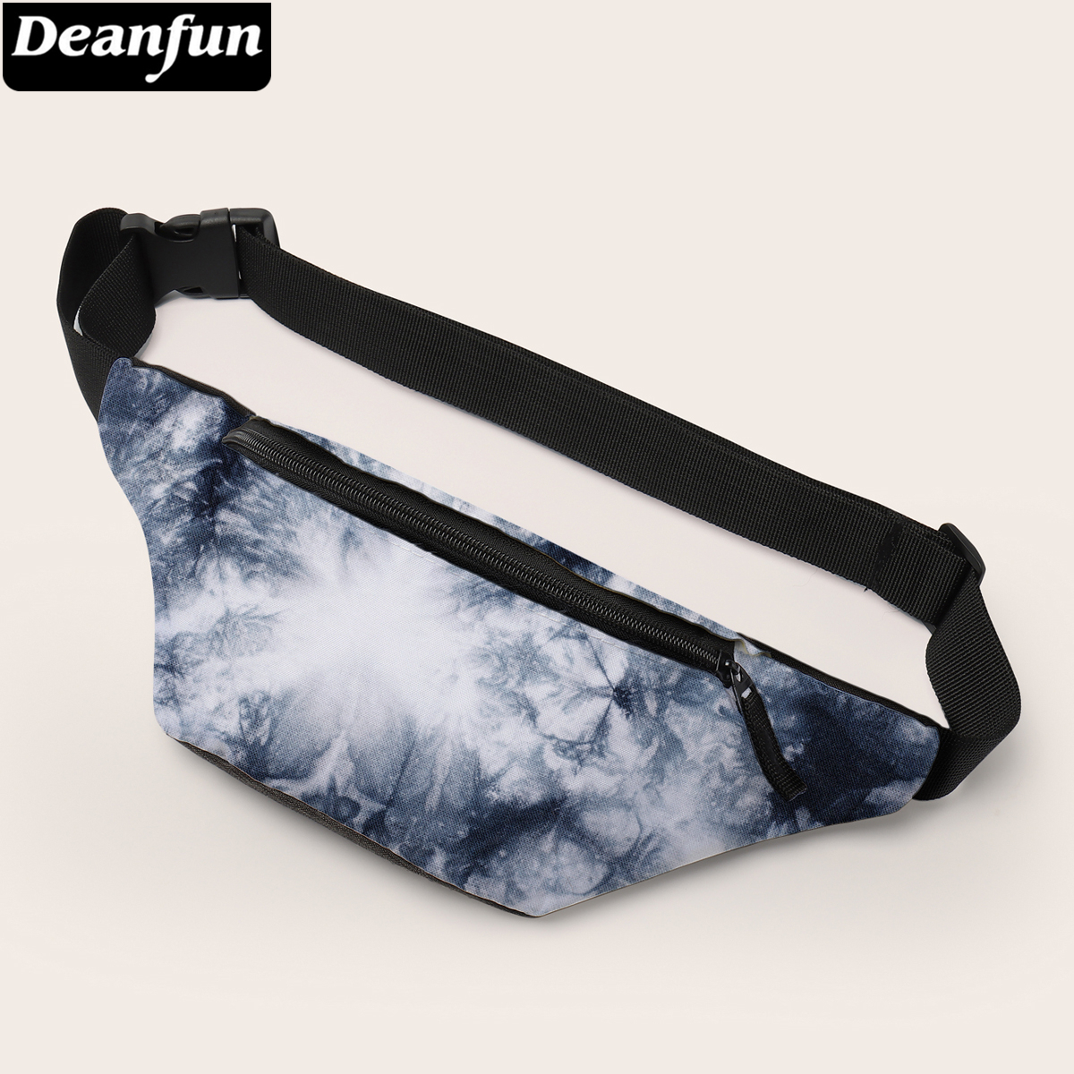 Deanfun 3d tryck marmor midjeväskor justerbale fanny pack dragkedja resor dam rumpa väska 18016