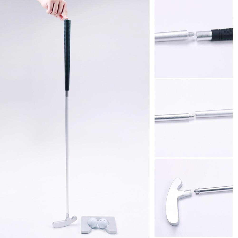 Golf Training Aids Golf Putting Practice Kit Portable Travel Indoor Golfs Ball Holder Putter Training Aid Tool With Case