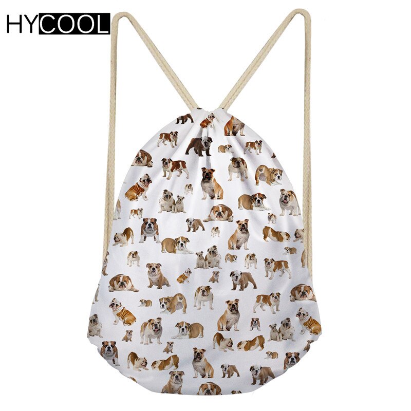 Hycool sporttas met trekkoord, klein, kinderen, jongens, meisjes, voor fietsen, hardlopen, buiten, 3d hondenprint, sporttas, fitnesstas: Cc3111 z 3
