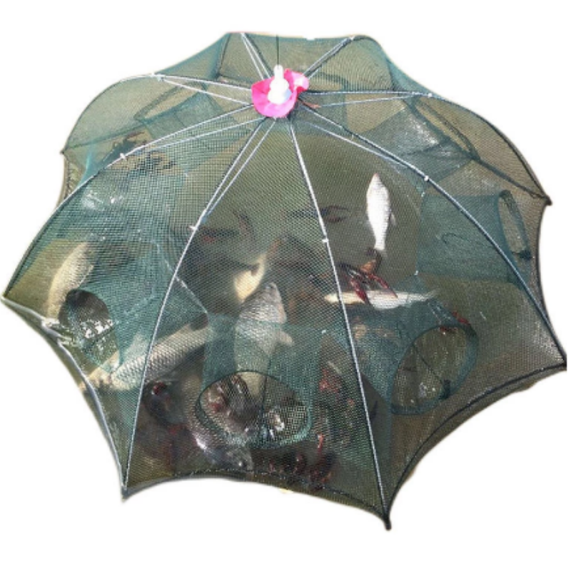 Fish Net Shrimp Cage Multi Specification Moving Net Folding Fishing Lobster Net Umbrella Cage Fishing Gear Pratical
