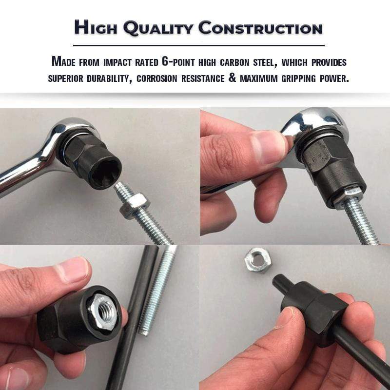 Nut Removal Tool Broken Nut Bolt Extractor Hexagon Head Car Nut Removal Tool Maximum Impact Bolt Remover