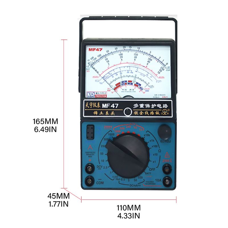 Mechanische Pointer Type-Multimeter Meting Ac Dc Ohmmeter MF47/JO411 Tester
