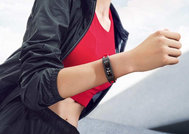 Original Huawei Honor Band 4 Laufende Clever-Armbinde Sport Band Schuhe Land Auswirkungen Schlaf Monitor 50m wasserdichte