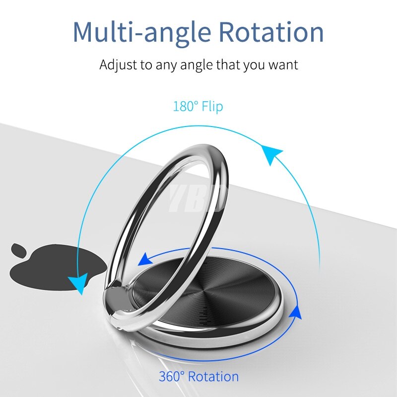 Soporte de anillo de dedo YBD para Huawei P20 lite Xiaomi Redmi Note 7 k20 9t soporte de montaje soporte de dedo para teléfono móvil