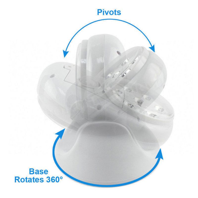 Wireless Infrared Motion Activated Sensor Light Lamp 360 Degree Rotation Motion Wall Lamps Toilet Night Outdoor Lights