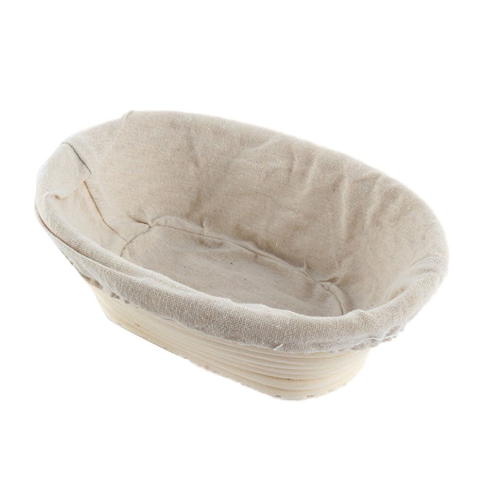 Oval-shaped Bread Basket Fermentation Rattan Basket Wicker Bread Dough Banneton Baking Storage Basket: B2 25x15x8cm